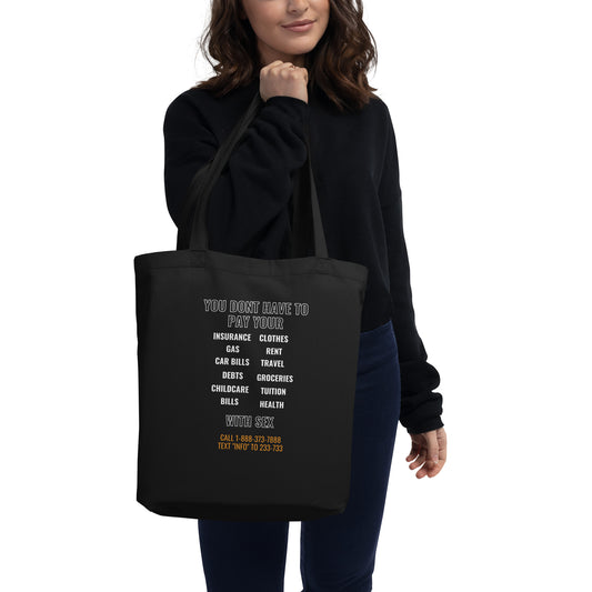 YOU DON'T HAVE TO PAY YOUR RENT TOTE (BLACK)